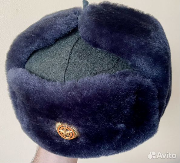 Шапка-ушанка военная офицерская 56 размер