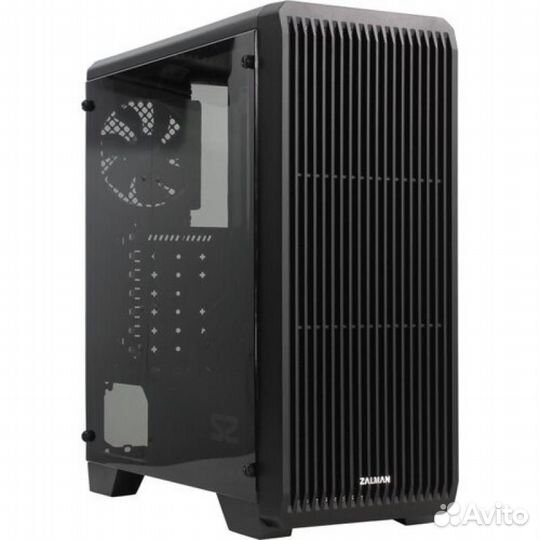 Корпус ATX Zalman S2, Midi-Tower, без бп, черный S