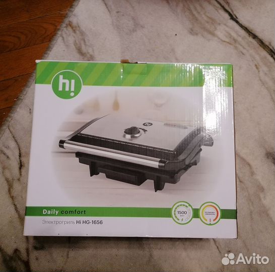 Электрогриль новый