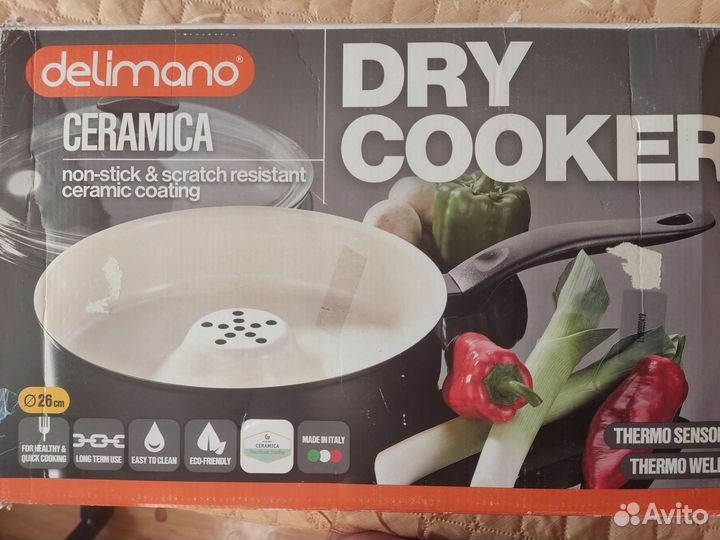 Сковорода-жароварка новая Delimano