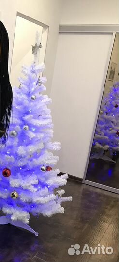 Елка искусственная 160-170 см белая