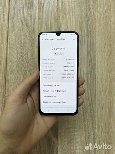 Samsung Galaxy A40, 4/64 ГБ