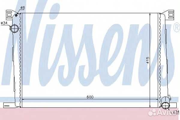 Радиатор основной Nissens 69706