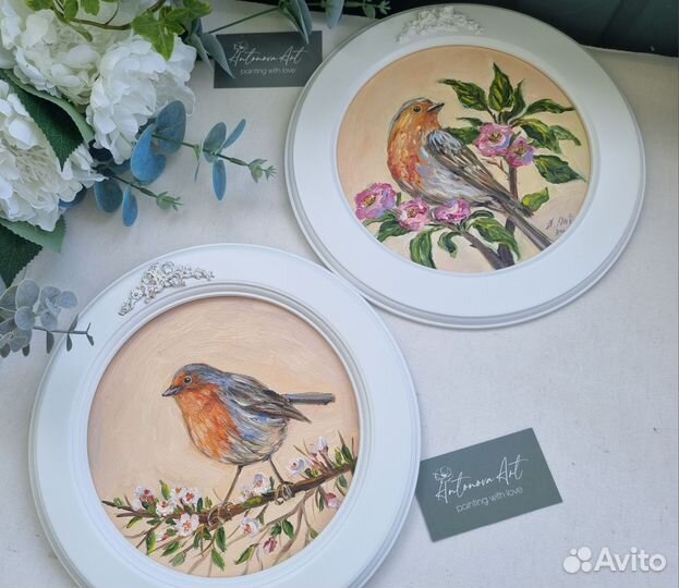 Птички картина маслом с птицей птички птица маслом