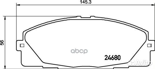 Колодки тормозные дисковые перед NP1059 NIS