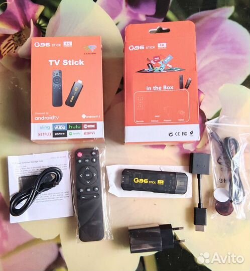 Андроид приставка для телевизора 4к Q96 stik