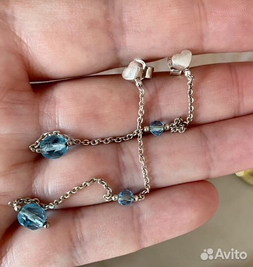 Серьги серебро 925