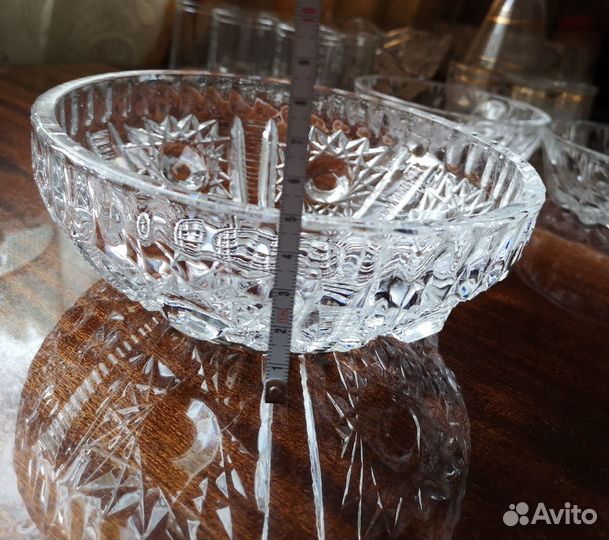 Салатник хрустальный времен СССР