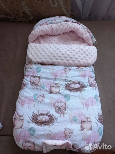 Конверт на выписку зимний для девочки