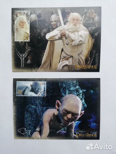 Открытки (картмаксимумы) Хоббит, Властелин колец