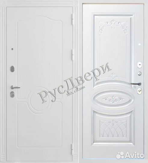 Металлическая входная дверь с зеркалом в квартиру