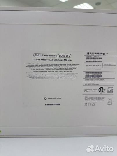 MacBook Air 13 M3 8/512GB Silver