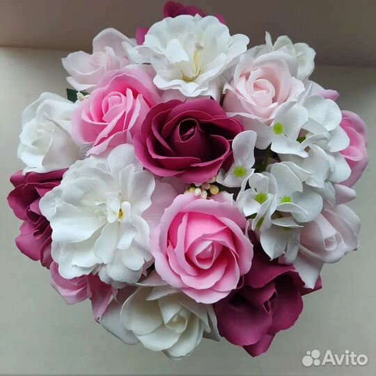 Букеты из мыльных роз.Цветы из мыла