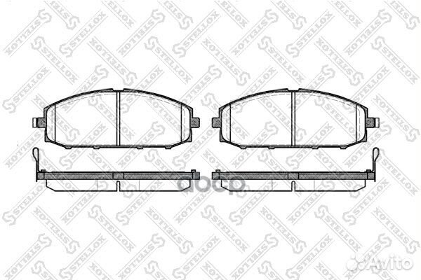 722 004SX 711 04222255 колодки дисковые п. Ni