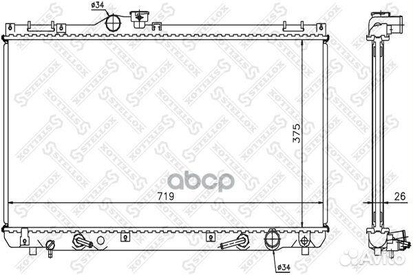 10-26312-SX радиатор системы охлаждения АКПП L