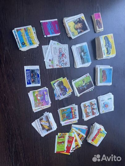 Вкладыши от жевачек 90 х более 1000штук