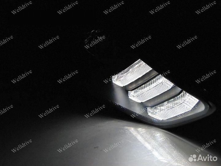 Фары Ford Focus Mk3 15-18 с дхо галоген черн