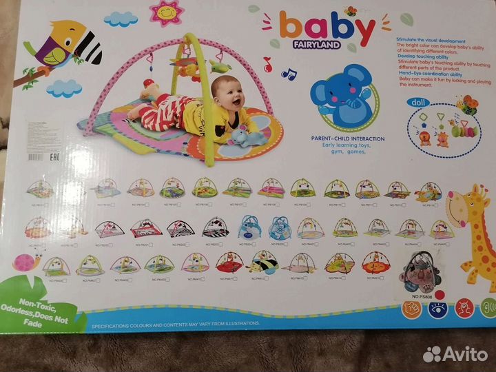 Коляска 2 в 1 Giovani Teddy. Развивающий коврик