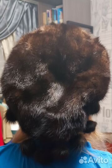 Шапка - платок женская норковая