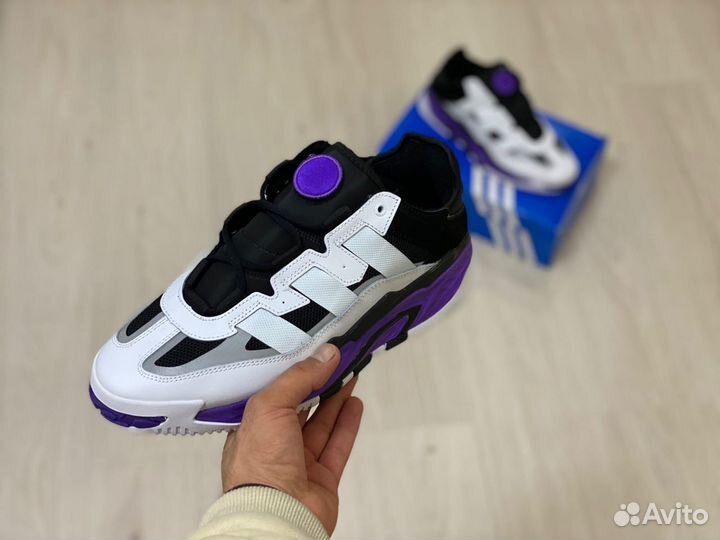 Кроссовки Adidas Niteball White Purple (36-45)