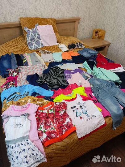 Большой пакет одежды на девочку 92