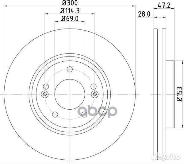 Диск тормозной перед ND6011K nisshinbo