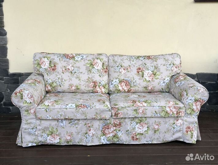 Чехол для 2-местного дивана-кровати Экторп (икеа)