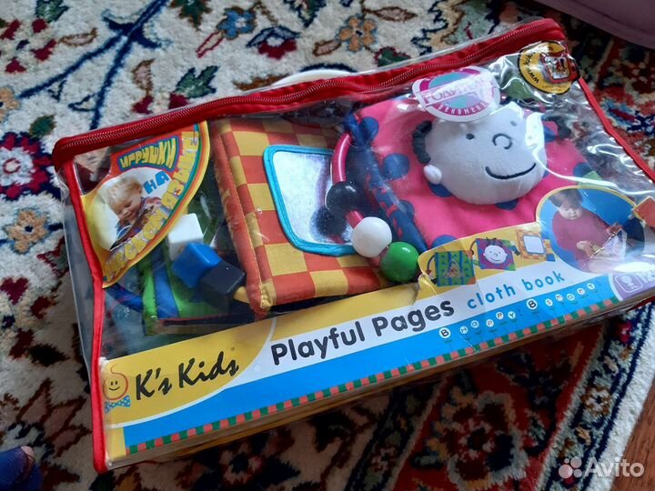 Сенсорная игрушка -книжка для малыша