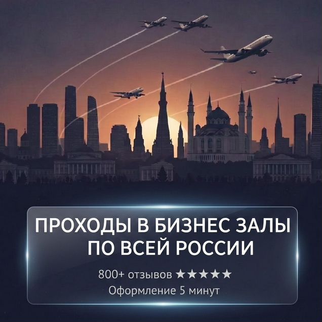 Доступ в бизнес залы по всей России