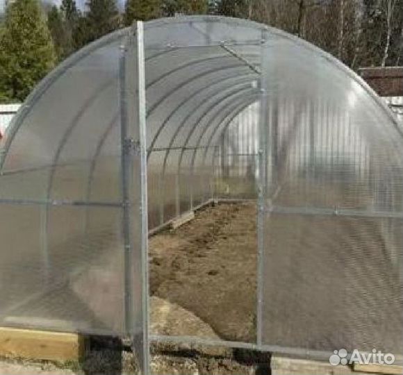 Теплица двойная дуга