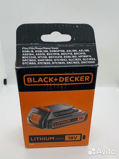 Аккумулятор Black Decker BL5018, BL2018 - 18В