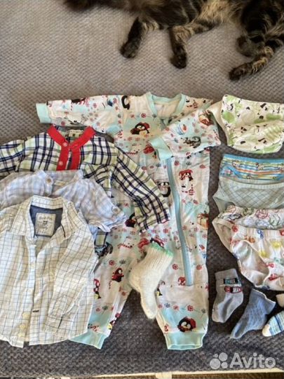 Пакет одежды для мальчика 74 80 + пакет с одеждой