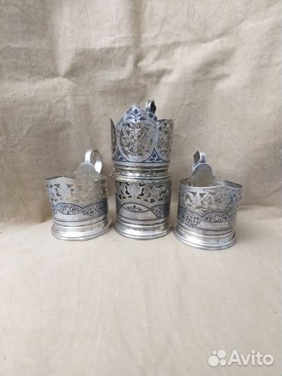 Подстаканники серебро СССР
