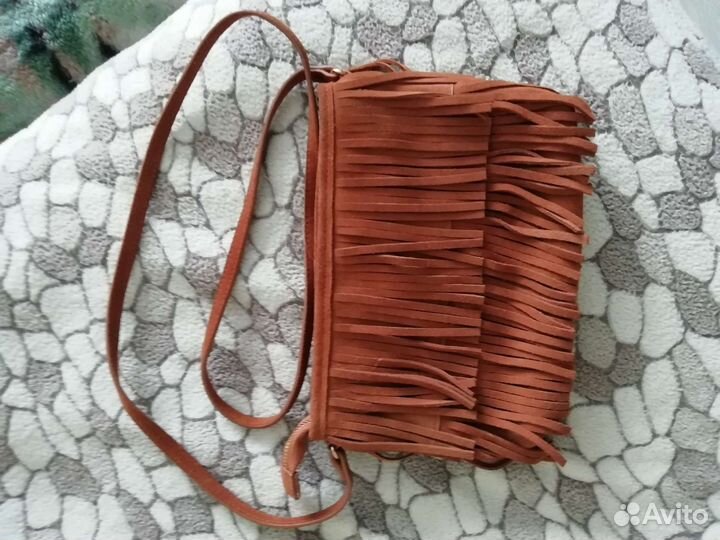 Сумка женская натуральная замша