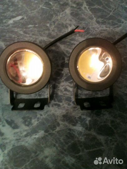 Противотуманки 12 в желтые