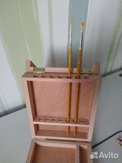 Ящик художника, пенал для кистей И красок, бук
