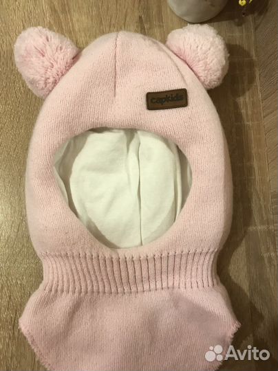 Шапка шлем зимний для девочки