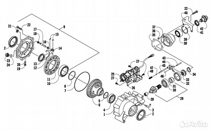 Дифференциал переднего редуктора Arctic Cat 1502-5