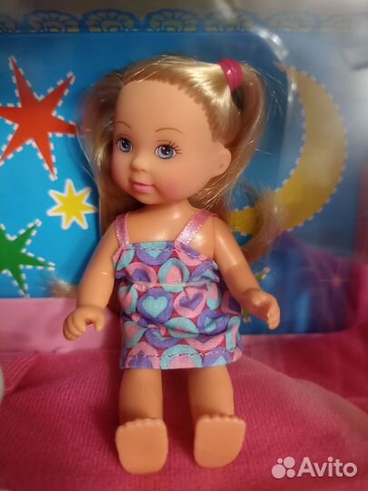 Кукла Еви (2 шт) с кроваткой