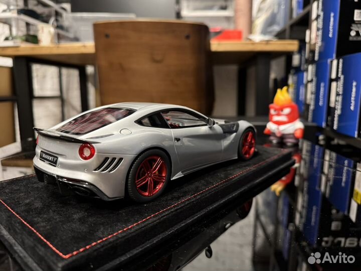 Mansory Ferrari F12 Stalonne серебристый с ч 1:18