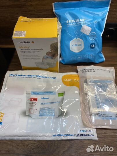 Вкладыши для груди, накладки Medela, пакеты