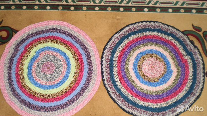 Коврик половик вязаный