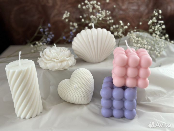 Свеча соевая Ракушка