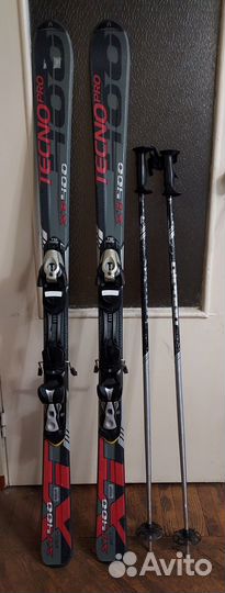 Продам комплект горных лыж бу