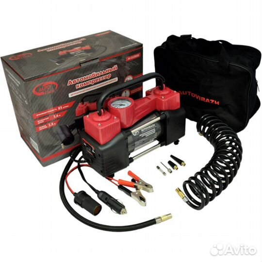Двухцилиндровый компрессор autovirazh AV-010888