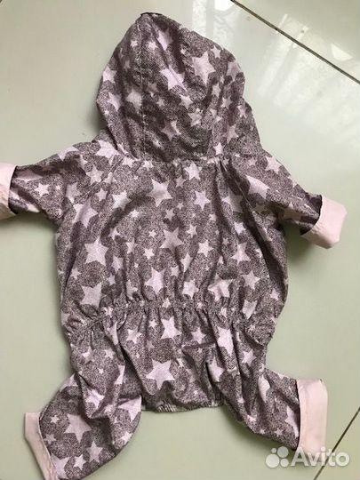 Дождевик на кобелька p.L длина спинка 30см