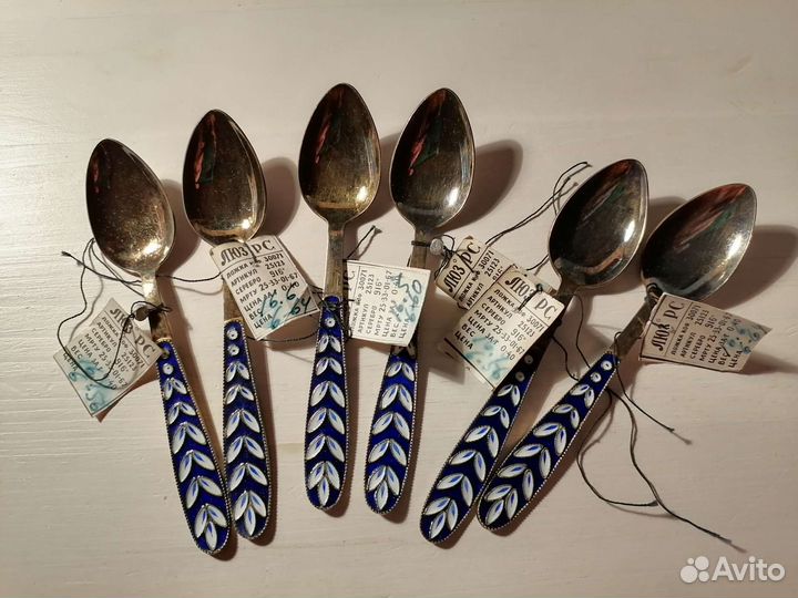 Ложки кофейные серебро новые в коробке