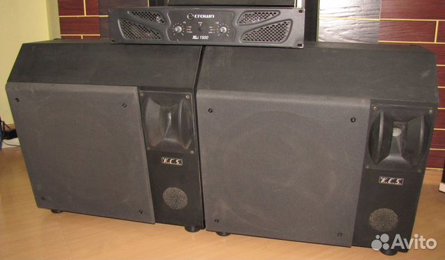 Колонки DAS 1200W Spain 2шт Усилитель звука Crown