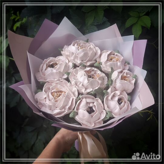 Сладкий подарок. Зефирные цветы, маршмэллоу