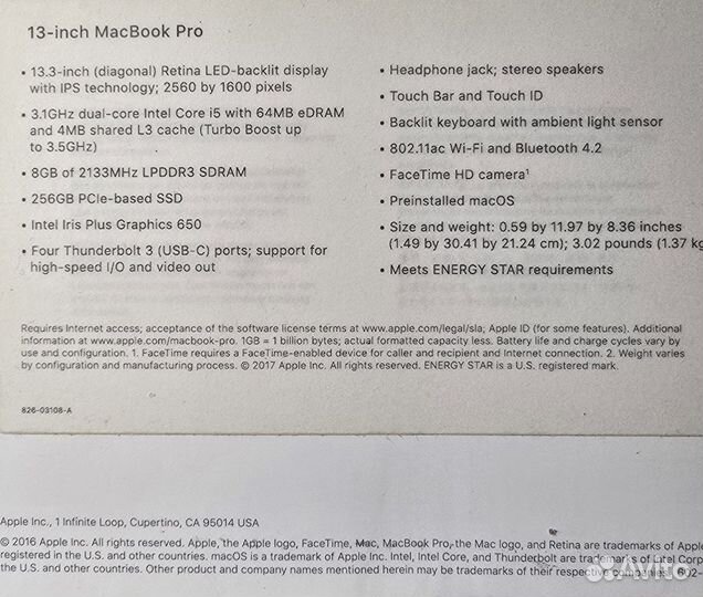 Apple macbook pro 13